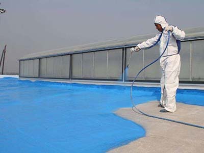 acrylic waterproofing coating, spraying roofing coating, roofing  coating system,blue roofing coating